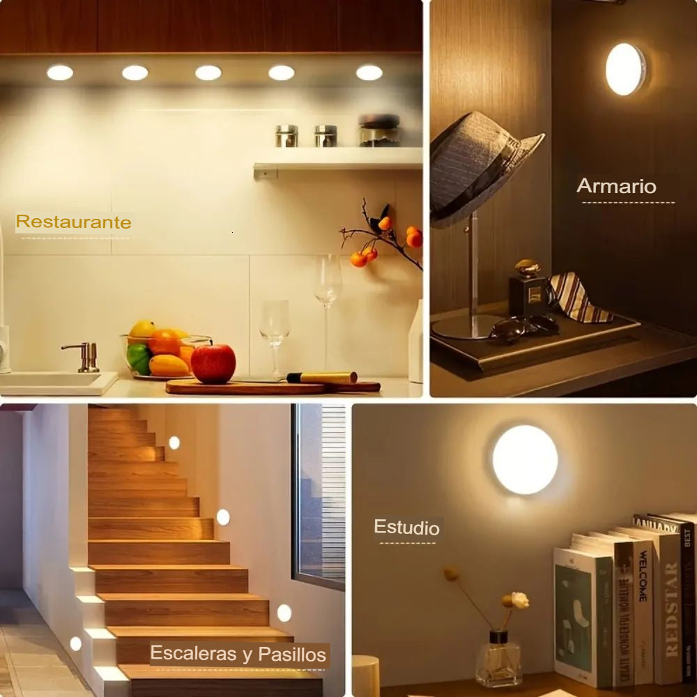 Lámpara LED inteligente con sensor de movimiento
