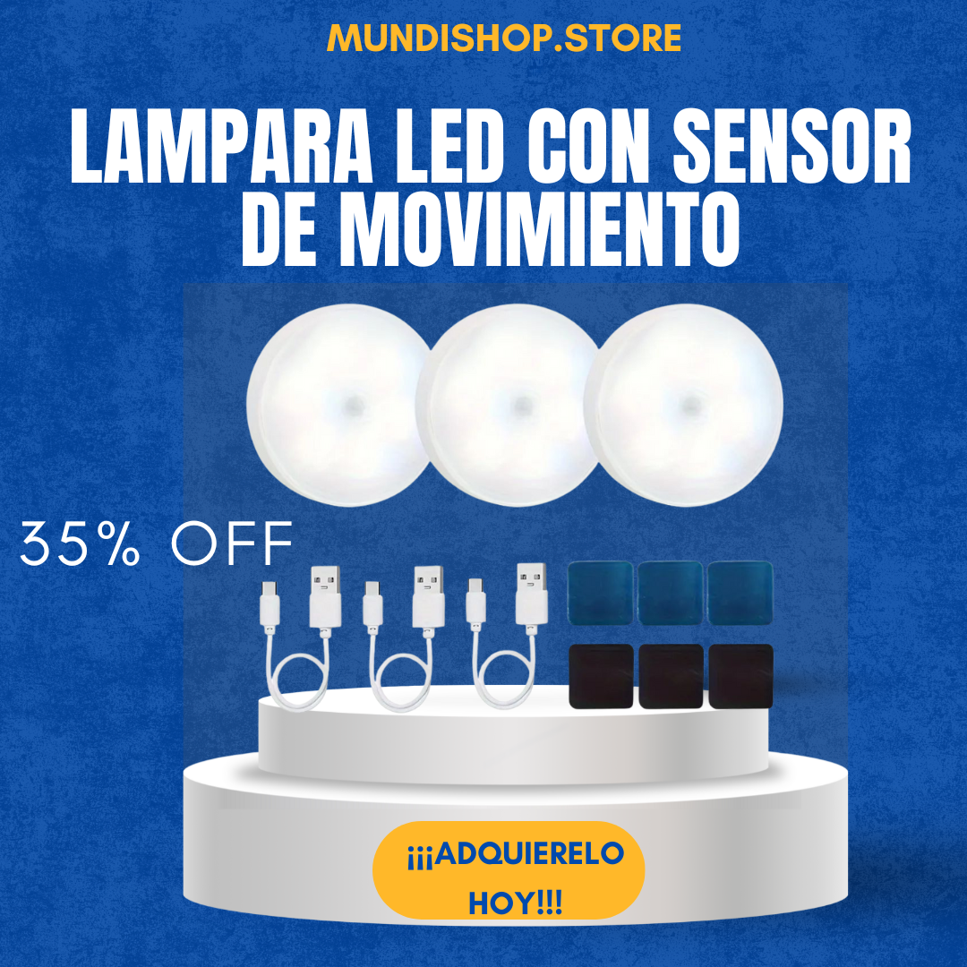 Lámpara LED inteligente con sensor de movimiento